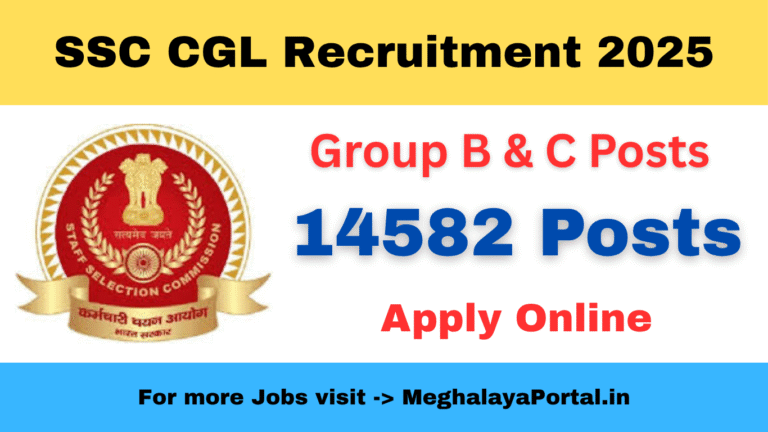 SSC CGL Recruitment 2025 – 14582 Vacancy