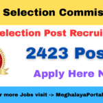 SSC Selection Post Recruitment 2025 – 2423 Selection Posts (Phase XIII) Vacancy
