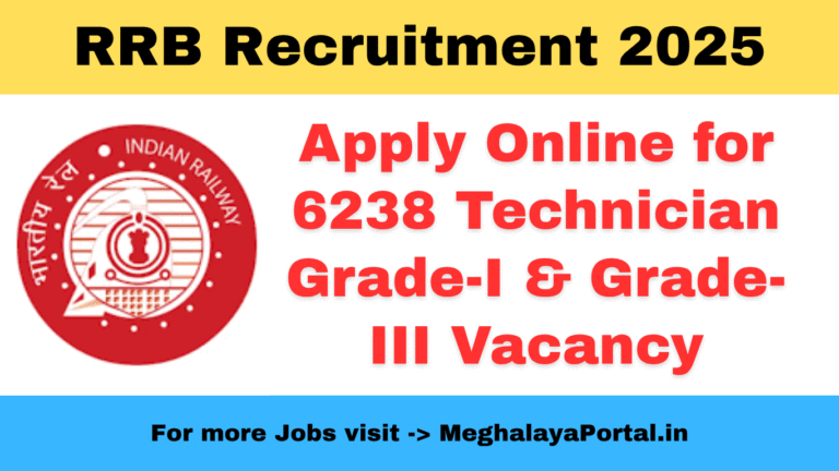 RRB Technician Recruitment 2025 – Apply Online for 6238 Posts