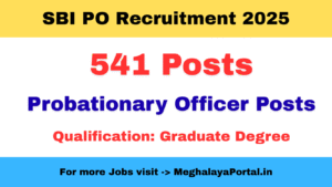 SBI PO Recruitment 2025 – Apply Online for 541 Probationary Officer Posts