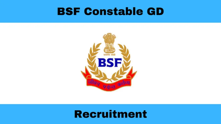 BSF Constable GD Recruitment 2025 – Apply Online for 391 Sports Quota Vacancies