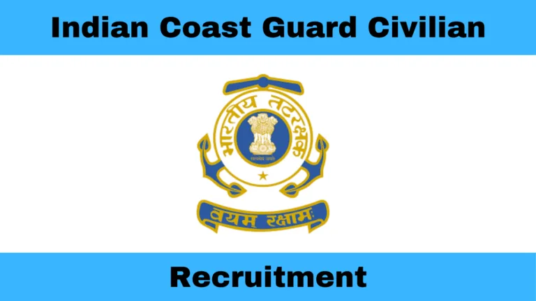 Indian Coast Guard Civilian Recruitment 2025 – Apply Offline for 13 Posts
