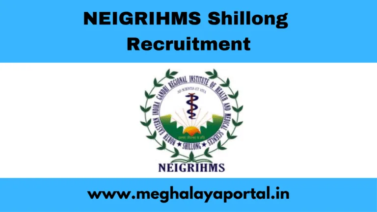 NEIGRIHMS Shillong Recruitment 2025 – Apply for 2 Project Technical Support Posts