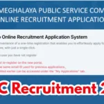 Meghalaya MPSC Recruitment 2026