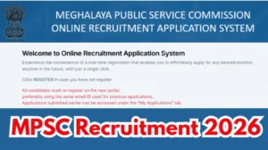 Meghalaya MPSC Recruitment 2026