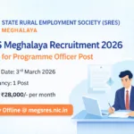 SRES Meghalaya Recruitment 2026 – Apply for Programme Officer (IEC) Post