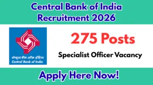 Central Bank of India Recruitment 2026