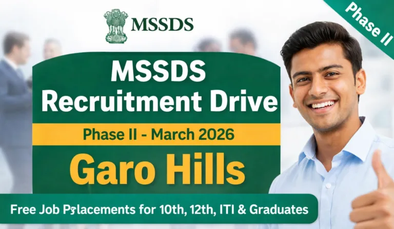 MSSDS Phase II Recruitment Drive 2026 Across Garo Hills – Free Job Placement Initiative