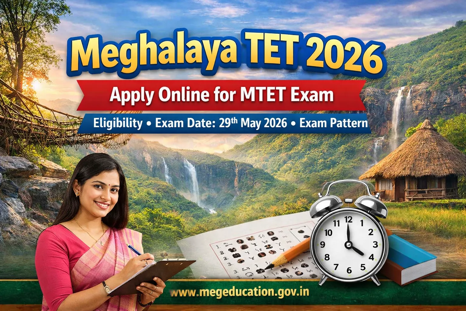 Meghalaya TET 2026 – Apply Online for MTET Exam, Check Eligibility, Dates & Pattern