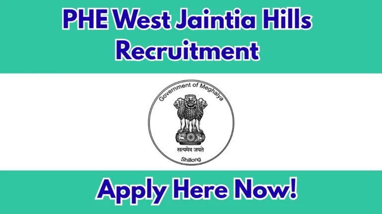 PHE West Jaintia Hills Recruitment