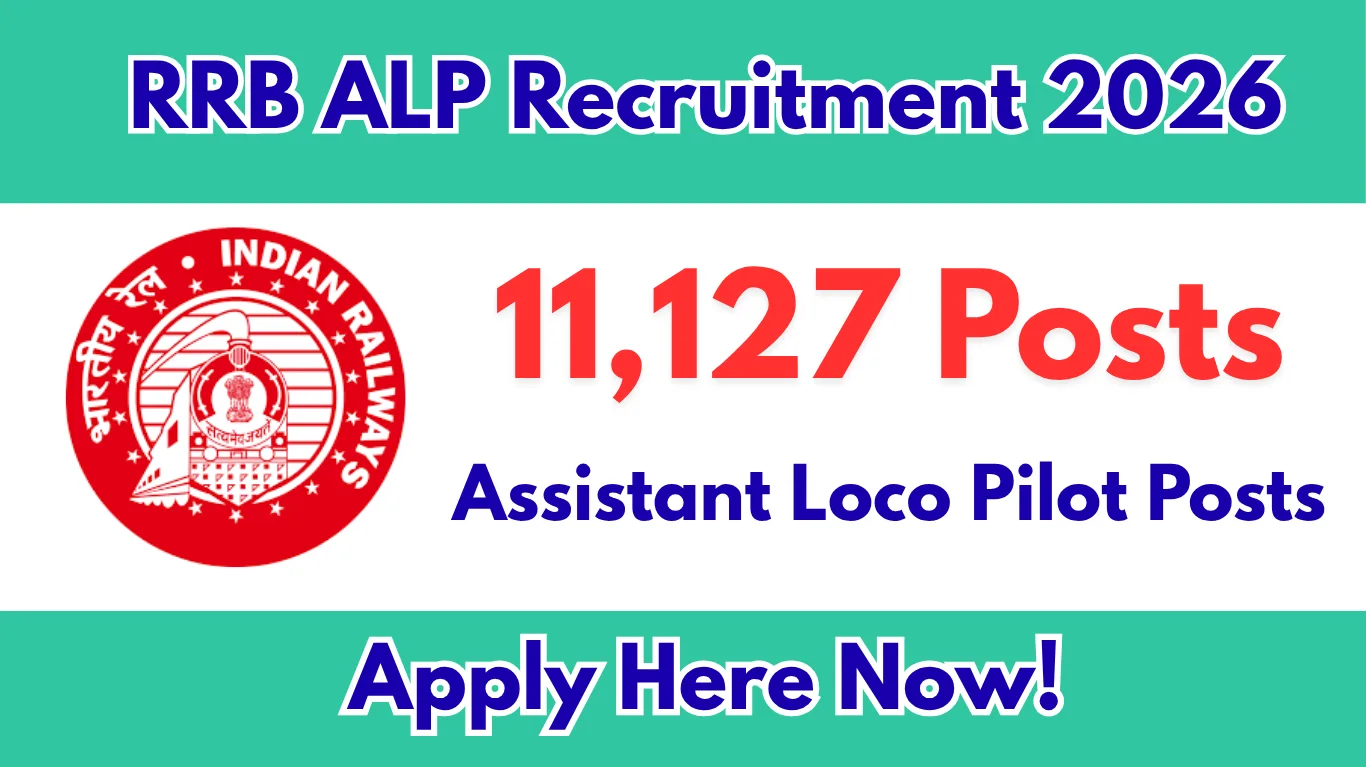 RRB ALP Recruitment 2026 – Apply for 11,127 Assistant Loco Pilot Posts