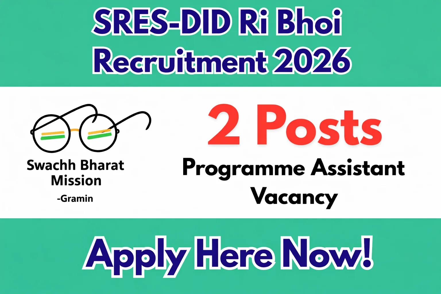 SRES-DID Ri Bhoi Recruitment 2026