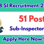 SSB SI Recruitment 2026 – 51 Sub Inspector Posts Apply Online