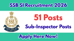 SSB SI Recruitment 2026 – 51 Sub Inspector Posts Apply Online