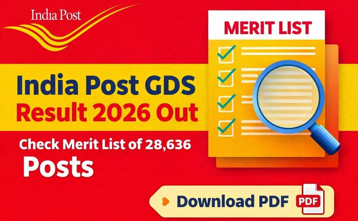 India Post GDS Result 2026 Out – Check 1st Merit List for 28,636 Posts