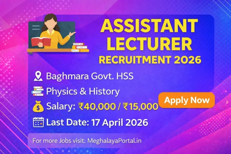 Baghmara Govt HSS Recruitment 2026