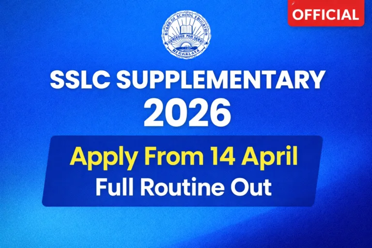 MBOSE SSLC Supplementary Exam 2026