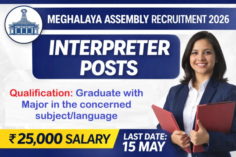 Meghalaya Legislative Assembly Recruitment 2026 – Interpreter Posts