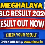 Meghalaya SSLC Result 2026 Out– Check MBOSE Class 10 Result Here