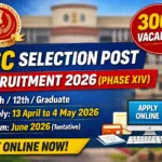 SSC Selection Post Recruitment 2026 – Apply Online for 3003 Phase XIV Posts